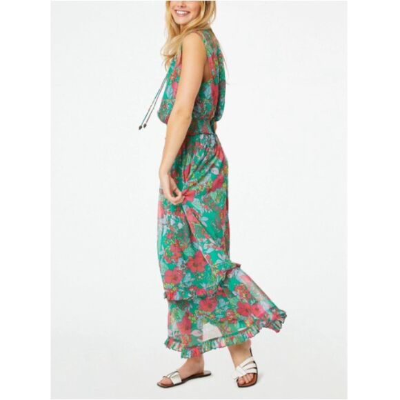 Roller Rabbit Women's Size Medium Hole Ashbury Floral Frida Maxi Dress - Picture 3 of 10
